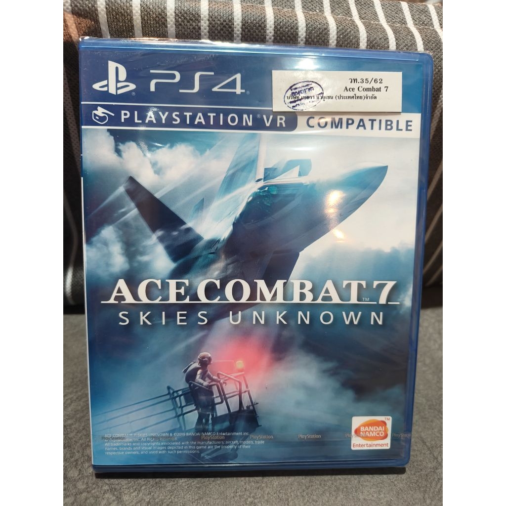 แผ่นเกม (มือ1)PlayStation 4 game Ace Combat 7: Skies Unknown. 