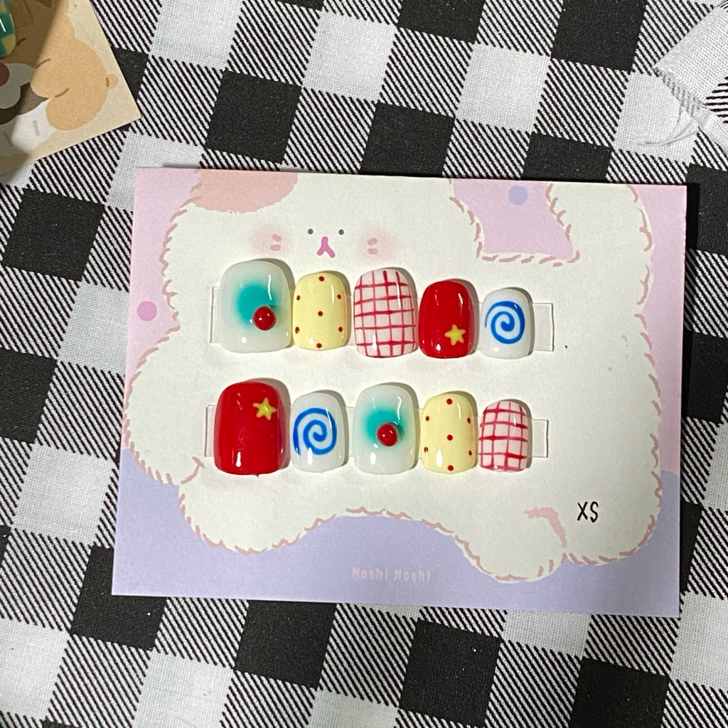 เล็บปลอม - spnail (tomato) ครีมโซดา Zzzaaa 🍎🍋‍🟩