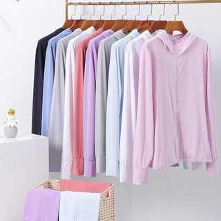 M-4XL เสื้อกันเเดด เสื้อคลุมกันเเดด 12สีให้เลือก SPF50+ ผ้านุ่ม#2340