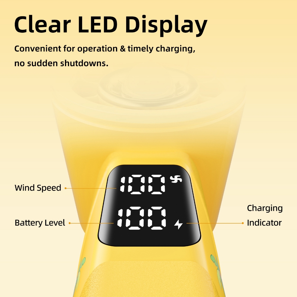 GOOJODOQ Gfs002 Nailoong พัดลมพกพา 4000mah พัดลมไอเย็น ด้วยแสงสว่าง พัดลมมือถือ พร้อมคาราบิเนอร์ - รูปที่ 7