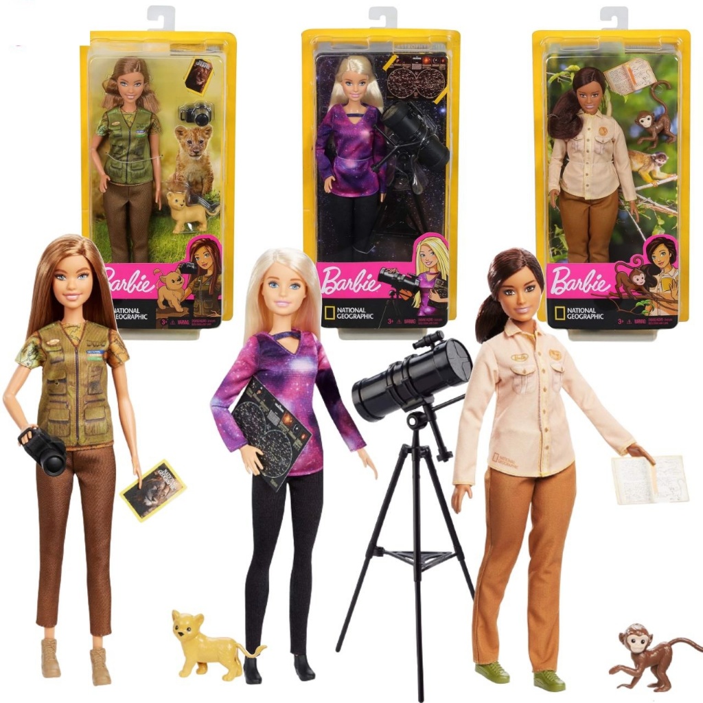 Barbie National Geographic Dolls ตุ๊กตาบาร์บี้นักสำรวจ ธีม National Geographic (นักสำรวจ / ดาราศาสตร์ / นักวิทยาศาสตร์)