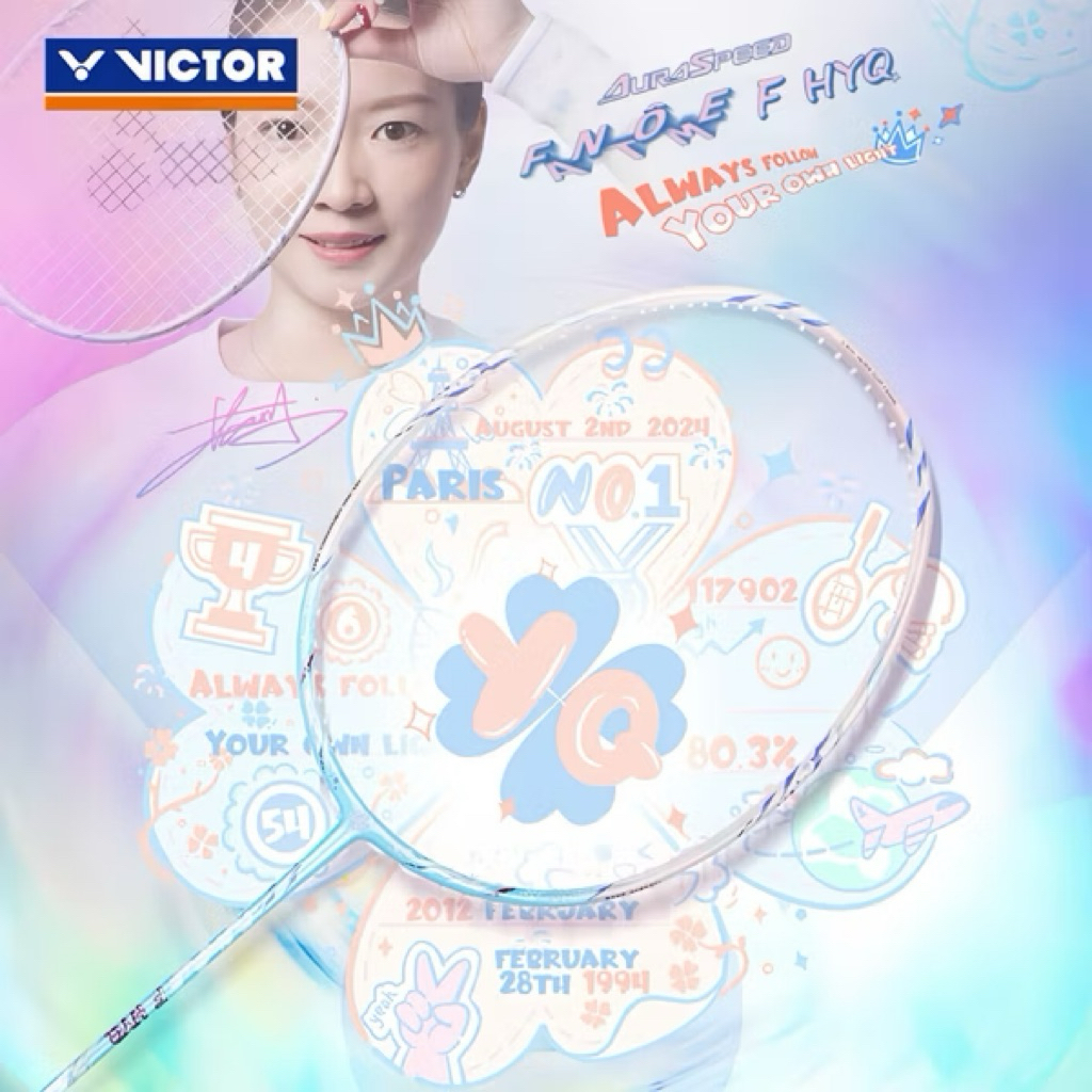 🩵🩷 𝗩𝗜𝗖𝗧𝗢𝗥 ไม้แบดมินตัน รุ่น 𝗔𝗥𝗦-𝗙𝗔𝗡𝗧𝗢𝗠𝗘 𝗙 𝗛𝗬𝗤 𝗖𝗼𝗹𝗹𝗲𝗰𝘁𝗶𝗼𝗻 🚀⚡️ไม้สปีดสำหรับผู้หญิง🍭⚡️[ของแท้💯] ประกันศูนย์ไทย