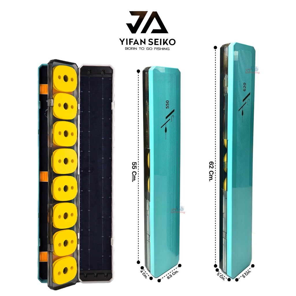 กล่องทุ่น 2 ชั้น JA YIFAN SEIKO วัสดุพลาสติก ABS อย่างดี โรลขนาดใหญ่ เน้นใช้งานหลากหลายในกล่องเดียว