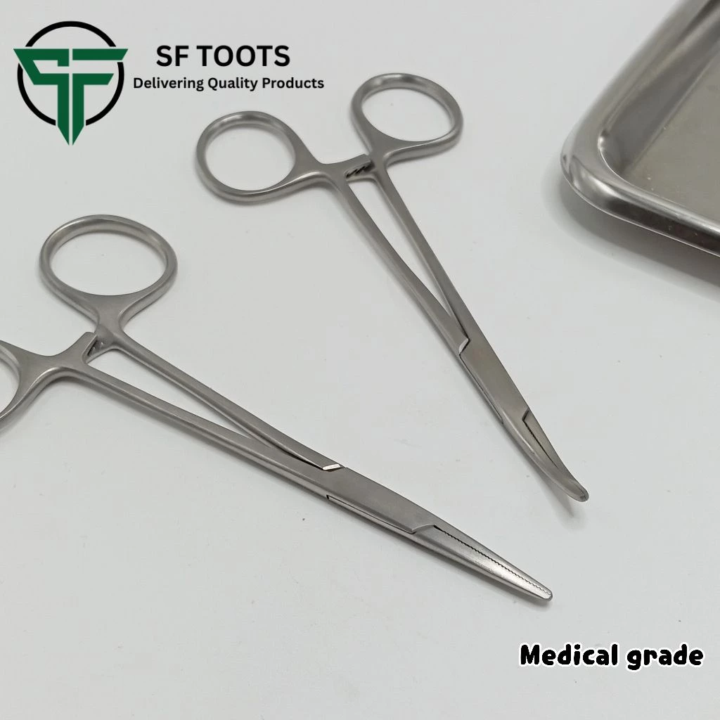 Mosquito Forceps / Mosquito clamp / Straight and Curved 12cm,14cm,15cm,18cm (Medical grade)