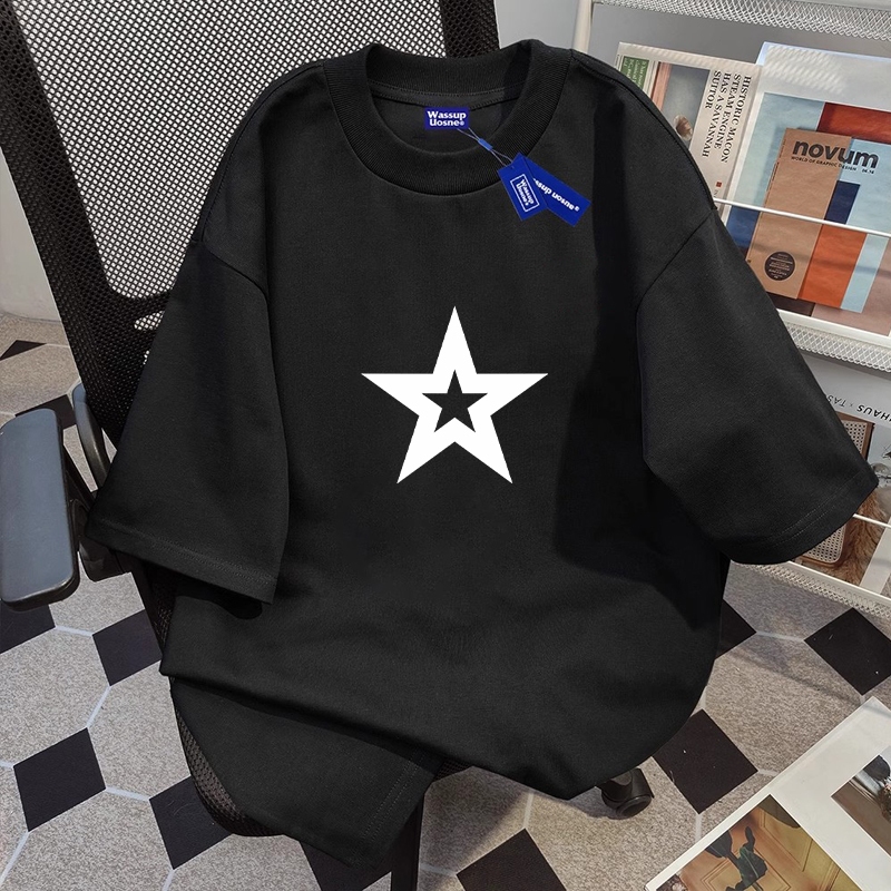 ✨【จัดส่งภายใน 24 ชั่วโมง】สีแดง รูปหน้าาขาม รูปแบบย้อนยุค เสื้อ เสื้อยืด oversize เสื้อยืดผู้หญิง เสื้อผู้ชาย เสื้อแฟชั่น