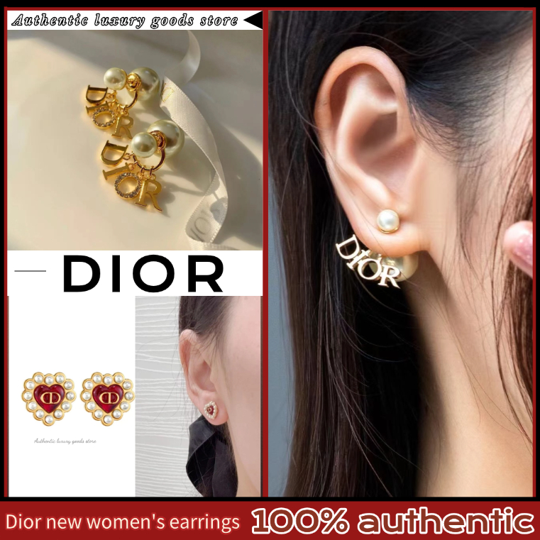 💯Dior new women's earrings / ต่างหูผู้หญิง Dior ใหม่