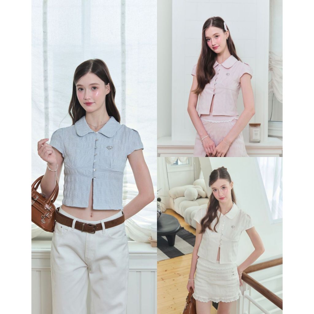 Riley.apparels - Amorie shirt (ได้เฉพาะเสื้อ) 9137