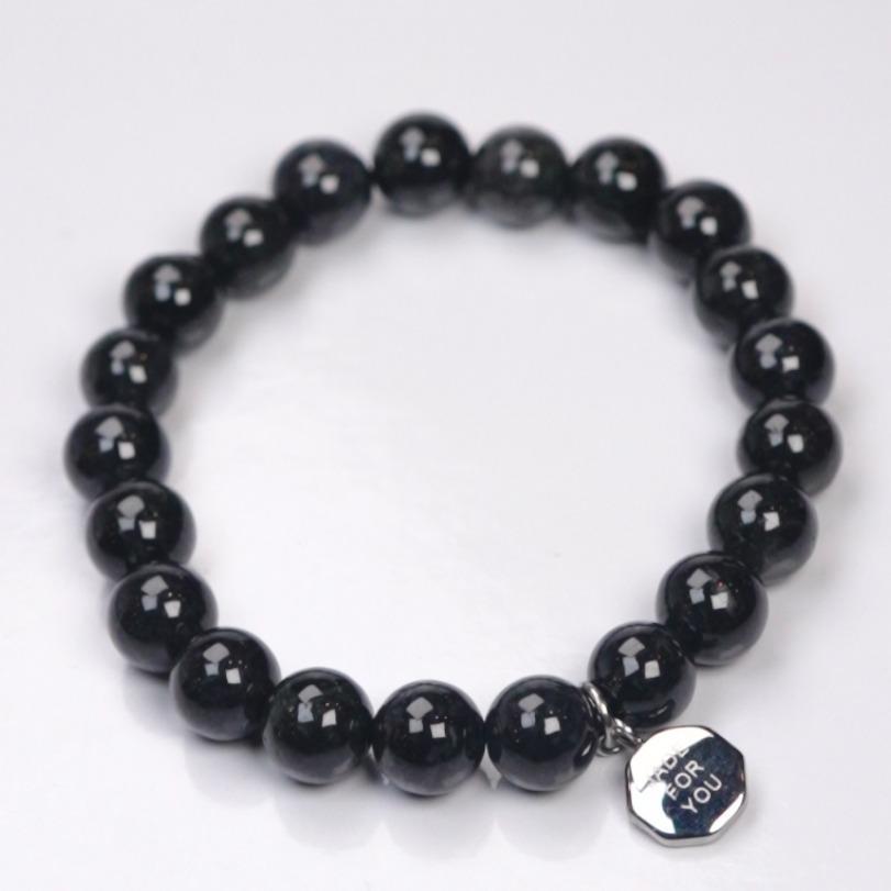 สร้อยแขนหยกเขียวแอปเปิ้ล Jadeite Type A (พม่า)  4  mm.  - JADE FOR YOU