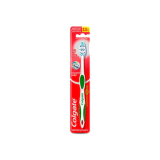 Colgate แพ็ค 12 ด้าม แปรงสีฟันคอลเกต เดอลุกซ์ พลัส ขนแปรงนุ่ม ด้ามแปรงห่อหุ้มด้วยยาง จับกระชับถนัดมือ [คละสี]