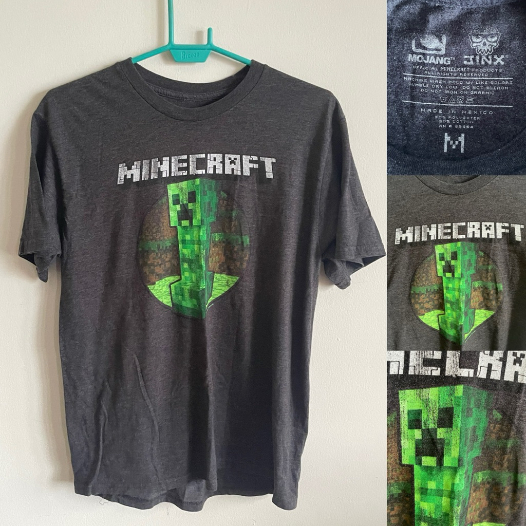 เสื้อยืด minecraft mojang jinx official
