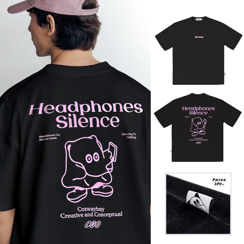 พร้อมส่ง!! เสื้อยืด "Cozwaybay" รุ่น Headphones