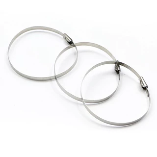 100PCS เคเบิ้ลไทร์สแตนเลส 304 Cable ties Stainless กว้าง 4.6มม. ยาว 150mm-300mm สายรัดเคเบิ้ลไทร์ สายรัดสแตนเลส