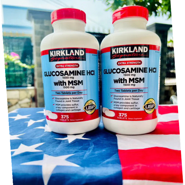 พร้อมส่ง🚚👉KIRKLAND GLUCOSAMINE บำรุงกระดูก ไขข้อ ข้อต่อ Kirkland : Glucosamine 1500mg + MSM 1500mg ข