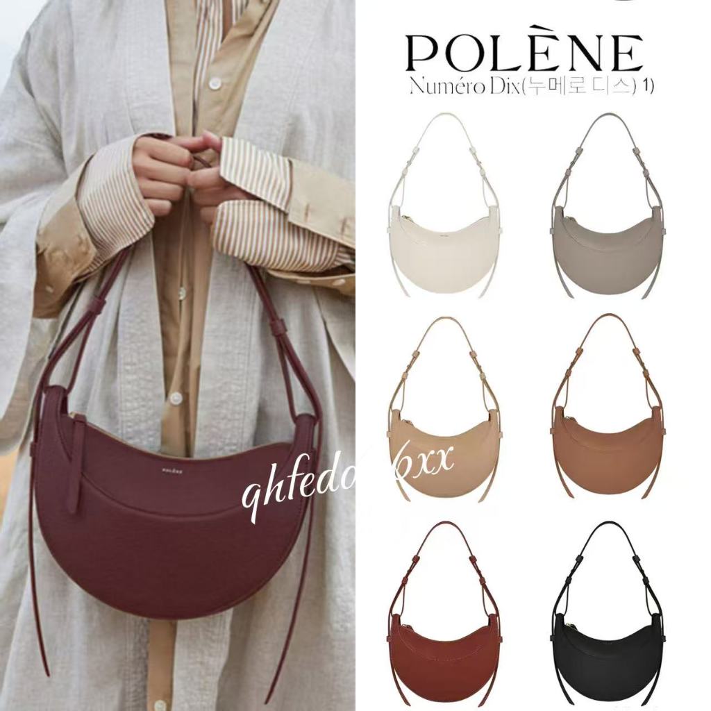ของแท้ 100% | Polene Numero DIX Taupe bag