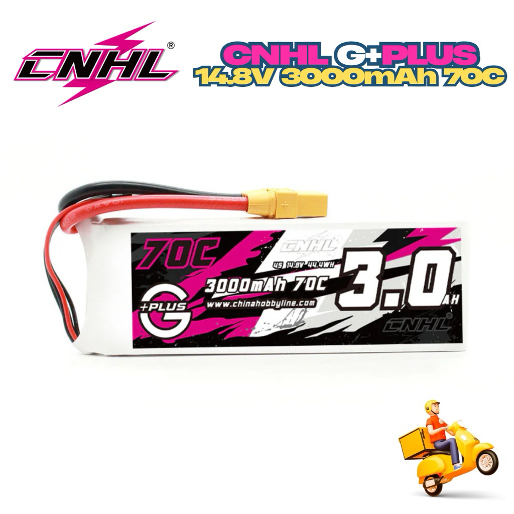 ⭐️CNHL 4S 14.8V 3000mAh 70C /140C (ปลั๊ก XT90) คุณภาพแข่งขัน แรง!!⭐️🏆