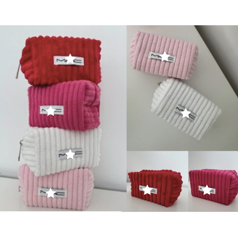 M/\C Bobbi br0wn Makeup Pouch กำมะหยี่ 4 สี ขนาด  25 x 10x10 cm