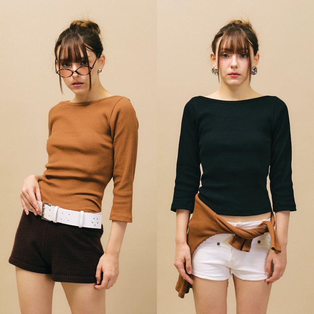 Dude and Co. - DC© Lily Top เสื้อแขนยาว ผ้าร่อง