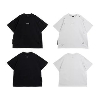 URTHE - เสื้อยืด แต่งขาด Oversize รุ่น STIMULANTS FADED TEE