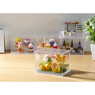 Inomata Display Case กล่องใส่พวงกุญแจ แขวน กล่องเก็บฟิกเกอร์ เข็มกลัด สแตน การ์ด ต่อเป็นชั้นได้
