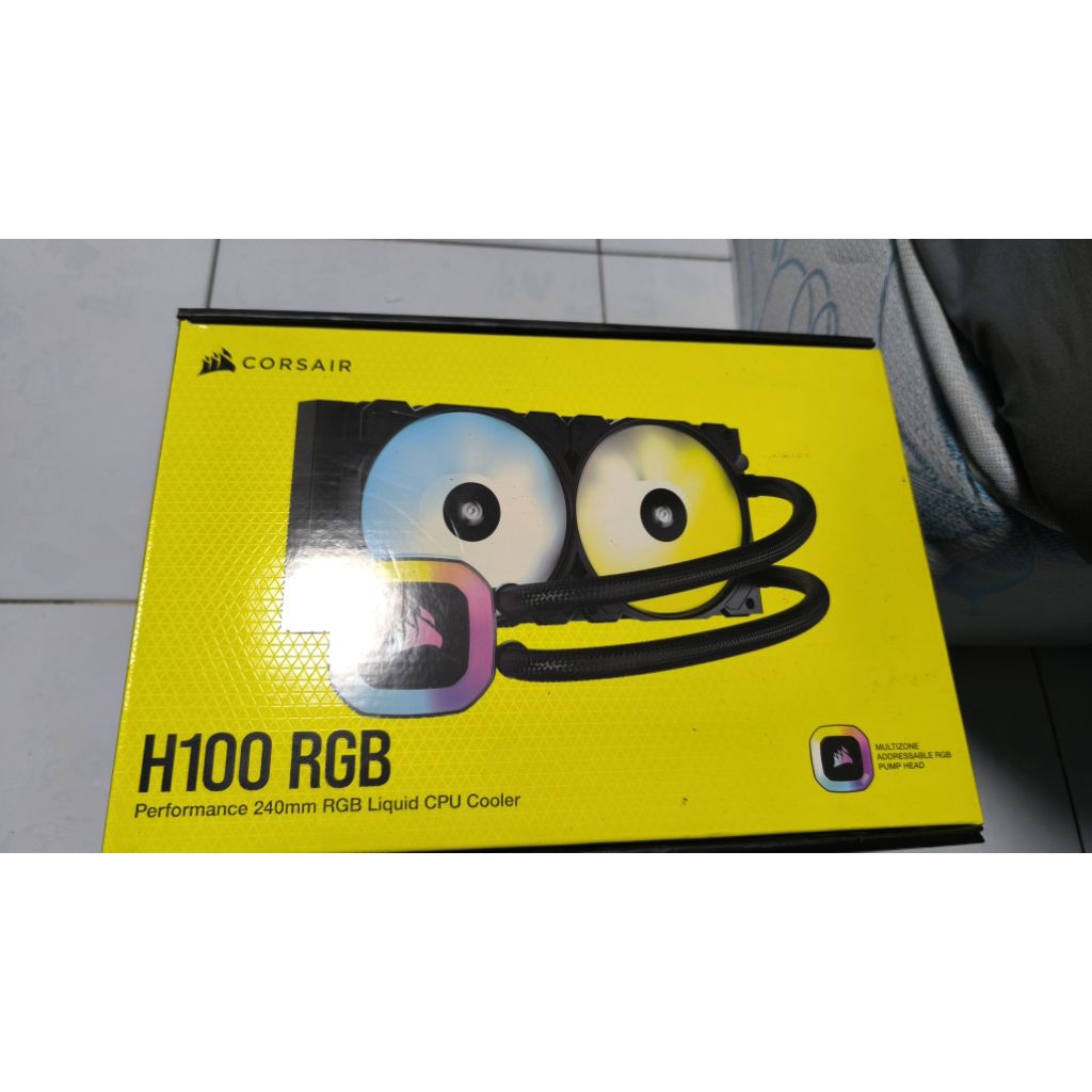 💥มือสองพร้อมส่ง💥 ชุดน้ำปิด 2 ตอน Corsair H100RGB มือสอง(ยังไม่รองรับIntelGEN12+ // AM5)
