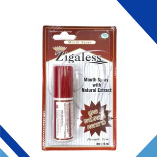Zigaless Mouth Spray 15 ml ซิกกาเลส สเปรย์ดับกลิ่นปาก ลดความอยากบุหรี่ เลิกบุหรี่ ขนาด 15 ML 11417