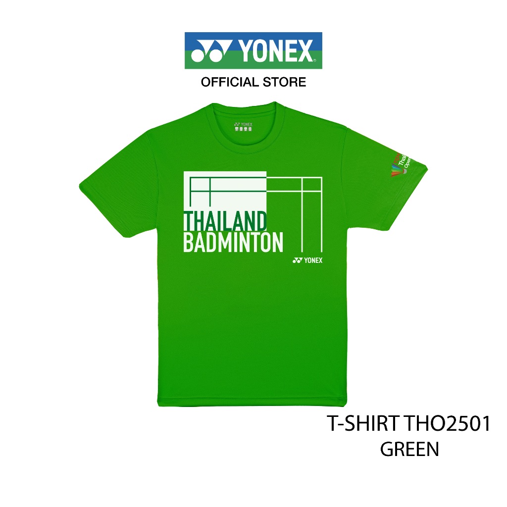 YONEX MEN'S T-SHIRT THO2501 เสื้อคอกลม ผ้าโพลีเอสเตอร์ เนื้อสัมผัสนุ่มสบาย เหมาะสำหรับทั้งใส่ออกกำลังกายหรือชุดลำลอง