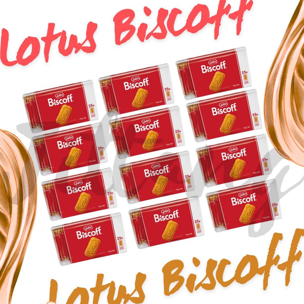 ยกลัง!! บิสกิต Lotus Biscoff original biscuits 12 pack.(156g x 12) จากเบลเยี่ยม BB.01/06/26