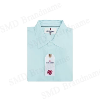 John Henry เสื้อเชิ้ตแขนสั้นผู้ชาย รุ่น Men's Short Sleeves Slim Fit Shirt (Green) Code: JH F424MSSSM40