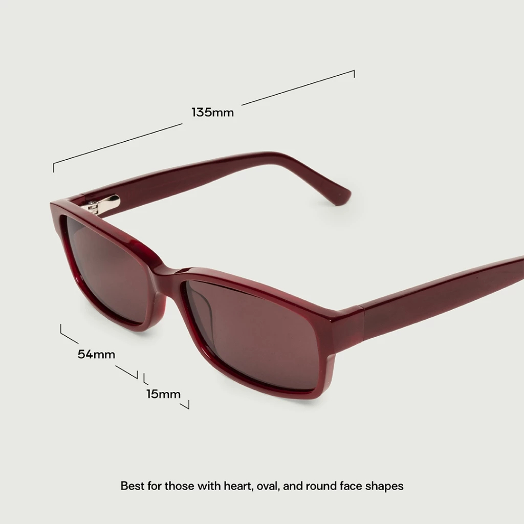 Sunnies Studios نظارة شمسية مربعة Gene للجنسين — صورة 6