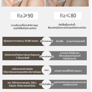 EGNS🔥กระจกห้องน้ำ LED กันน้ำฝ้า! ควบคุมเซ็นเซอร์สัมผัส 3 สีปรับแสง RA≥90 แสงธรรมชาติ กรอบอลูมิเนียม รับประกัน2ปี Mirror