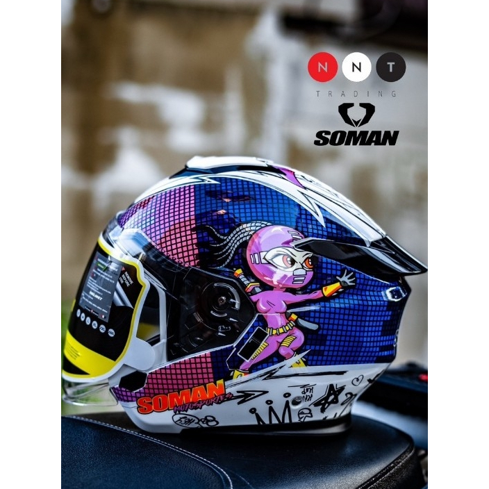 หมวกกันน็อคครึ่งใบ Soman 527 ลาย Carbon ใหม่ล่าสุด 2026 แถมฟรีบลูทูธ! | นวมถอดซักได้ 3 ชิ้น ไม่เหม็น - รูปที่ 4