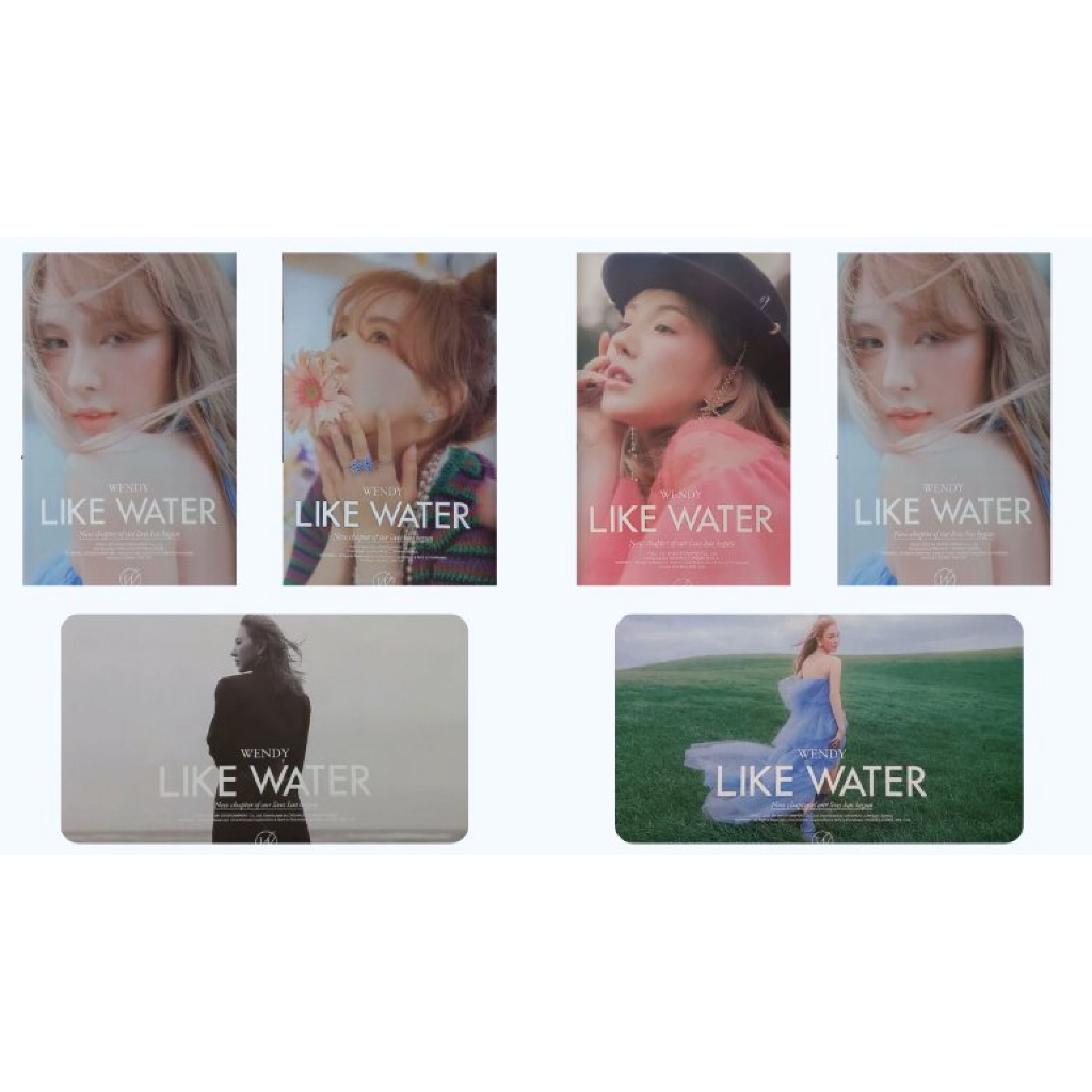 (พร้อมส่ง) โปสเตอร์ Red Velvet Wendy เวนดี้ Like Water ของแท้ 💯%