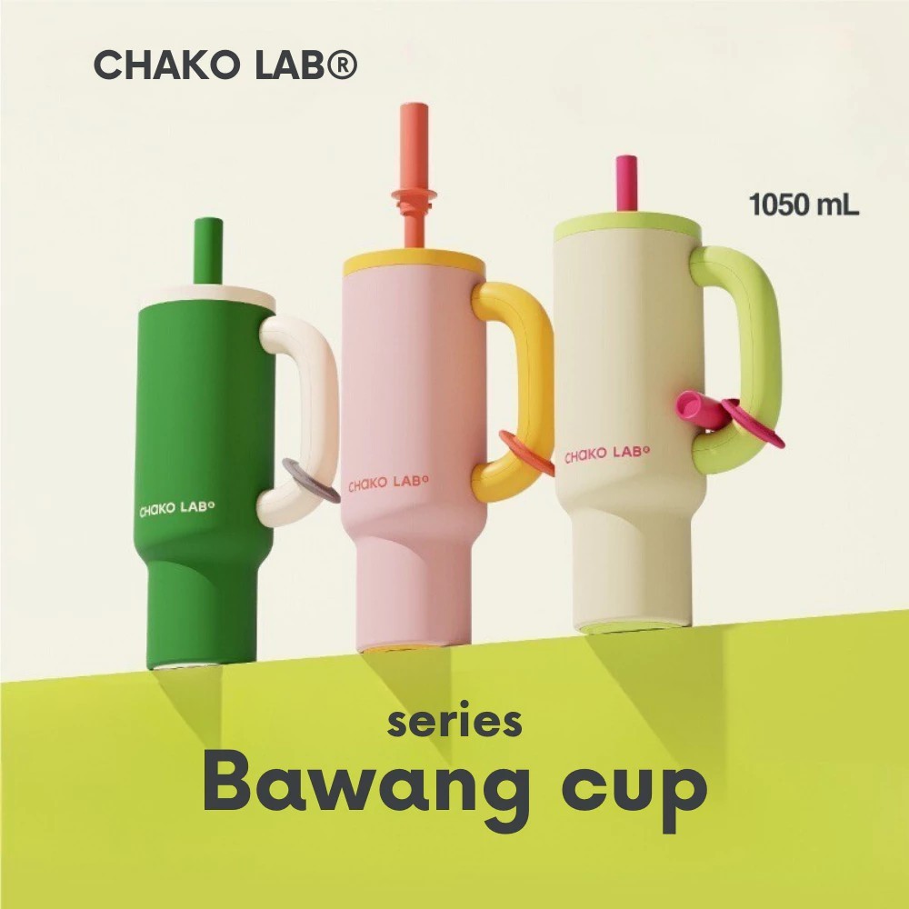 [มีสินค้าพร้อมส่ง]Chakolab Ice Master Cup 1050ML ถ้วยน้ําฟางความจุขนาดใหญ่ 316 สแตนเลสขวดน้ําเก็บความเย็น