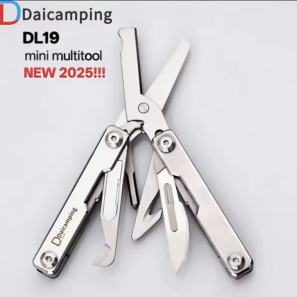 Daicamping DL19 mini multitool กรรไกรอเนกประสงค์ขนาดเล็ก พกพาสะดวก พร้อมส่งจากไทย