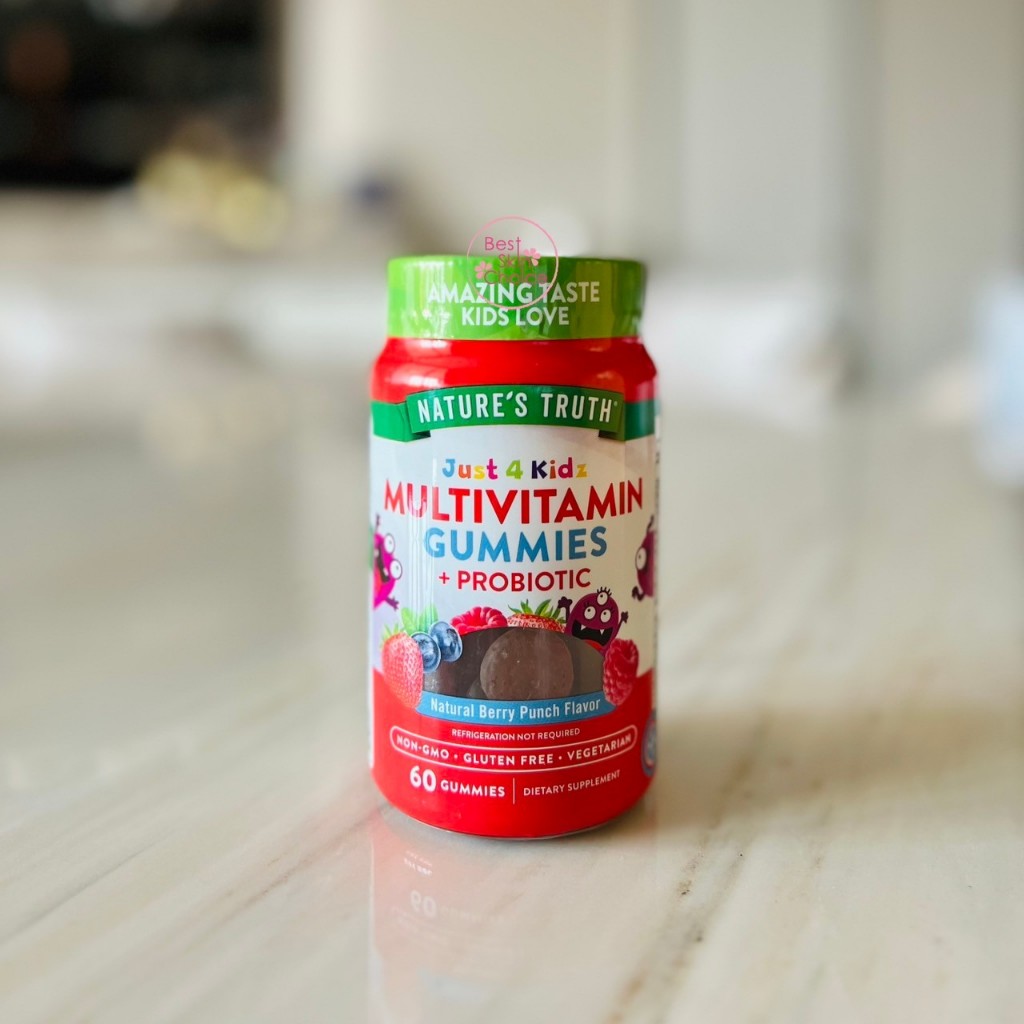 Exp 03/2027 วิตามินรวมสำหรับเด็ก Nature's Truth JUST 4 KIDZ MULTIVITAMIN GUMMIES + PROBIOTIC 60 Gummies