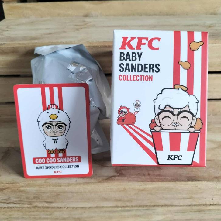 Coocoo sanders แกะเช็คการ์ดเท่านั้น กล่องสุ่ม KFC Baby Sanders collection ของเล่น KFC เบบี้แซนเดอร์ 