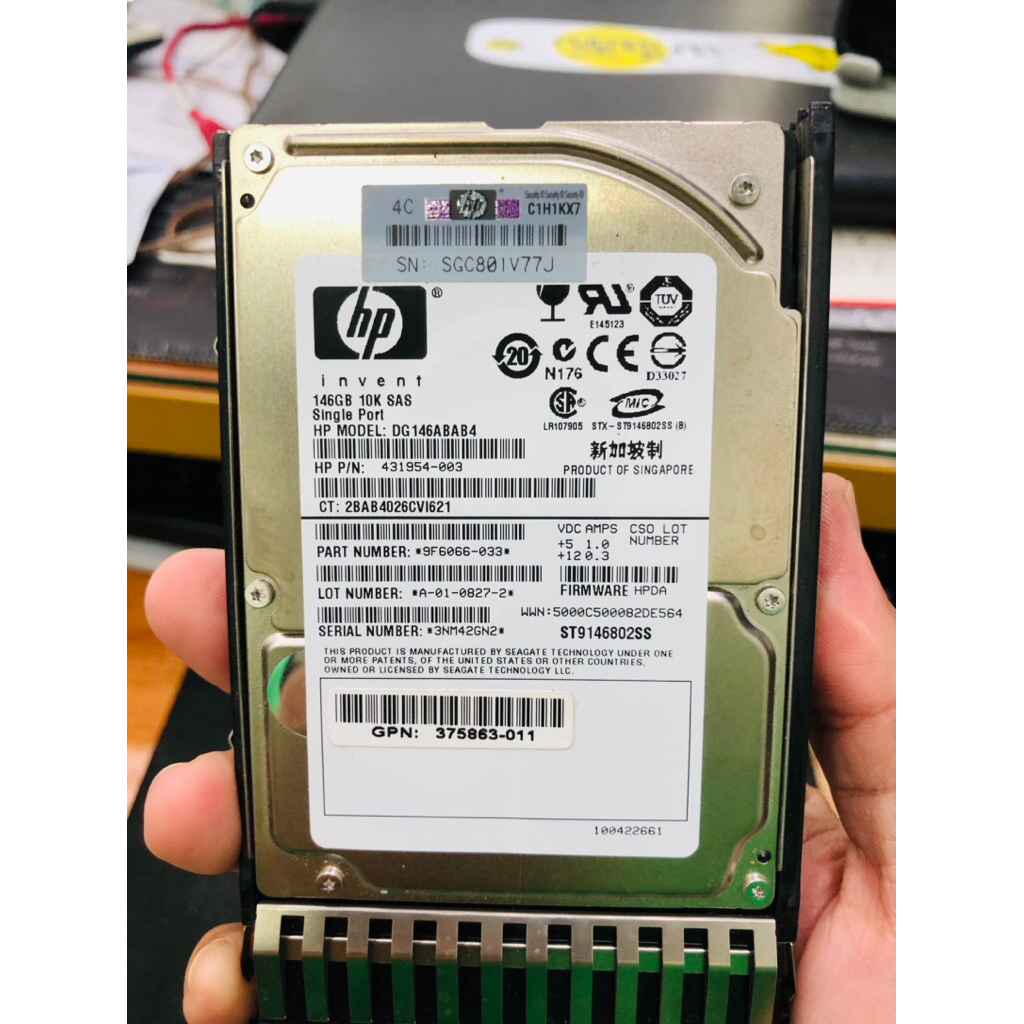 HP SAS HDD 146GB 10K ขนาด 2.5” มือสอง