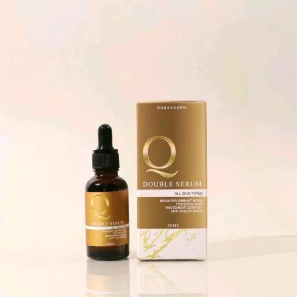 เซรั่มคิว​ Q Double Serum 30ml สำหรับทุกสภาพผิว ลดฝ้า ลดเลือนริ้วรอย ฟื้นฟูผิวให้สดใสและเรียบเนียน - รูปที่ 2