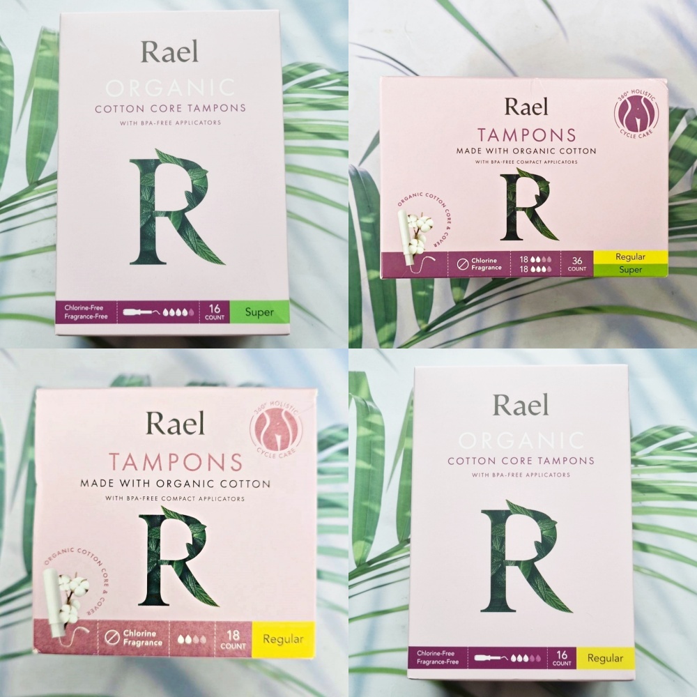 (Rael®) Organic Cotton Core Tampons with BPA-Free Applicators ผ้าอนามัยแบบสอด ฝ้ายออร์แกนิค