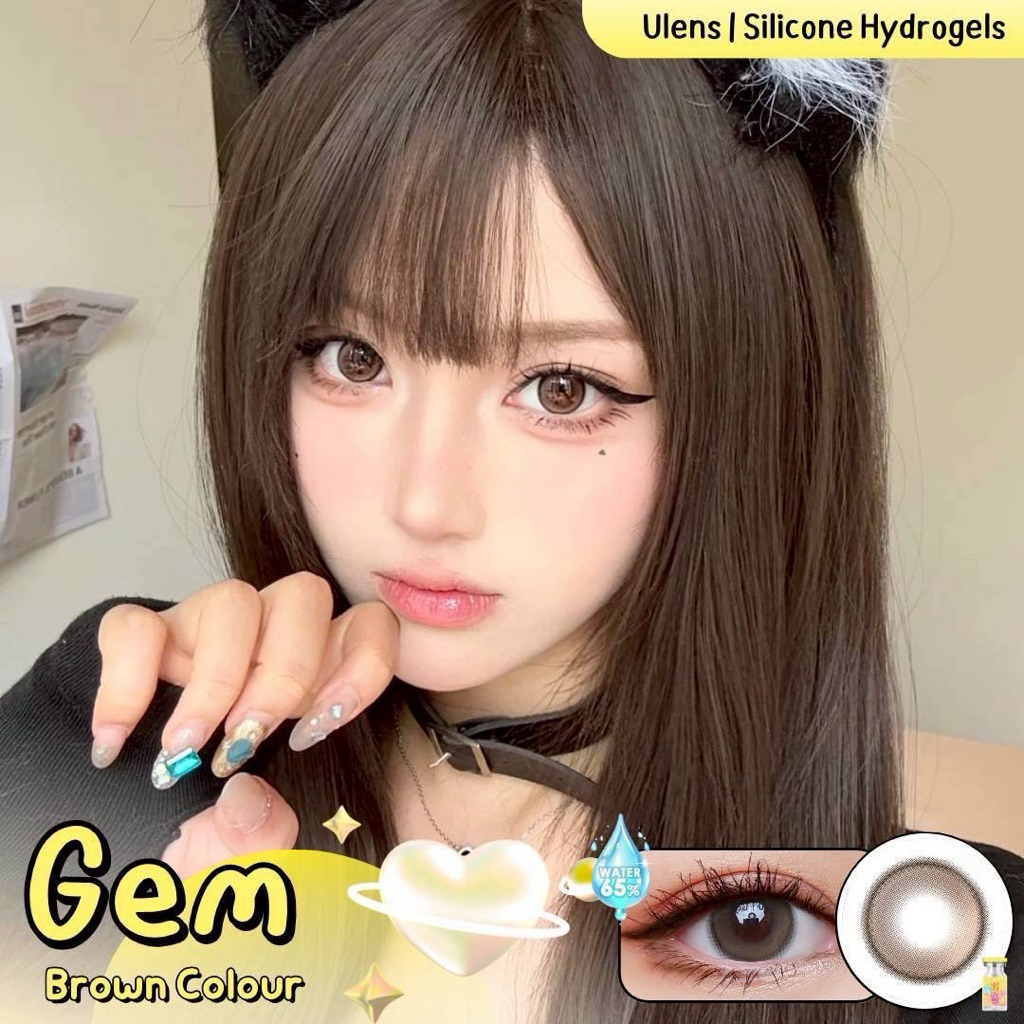คอนแทคเลนส์ ไฮโดรเจล Ulens พรีเมี่ยม Gem ค่าอมน้ำ65% miniฟิลเตอร์