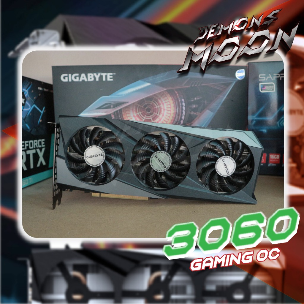 3060 GeForce RTX 3060 GAMING OC 12G กาดจอมือสอง + ประกันใจ 7 วัน Demons moon