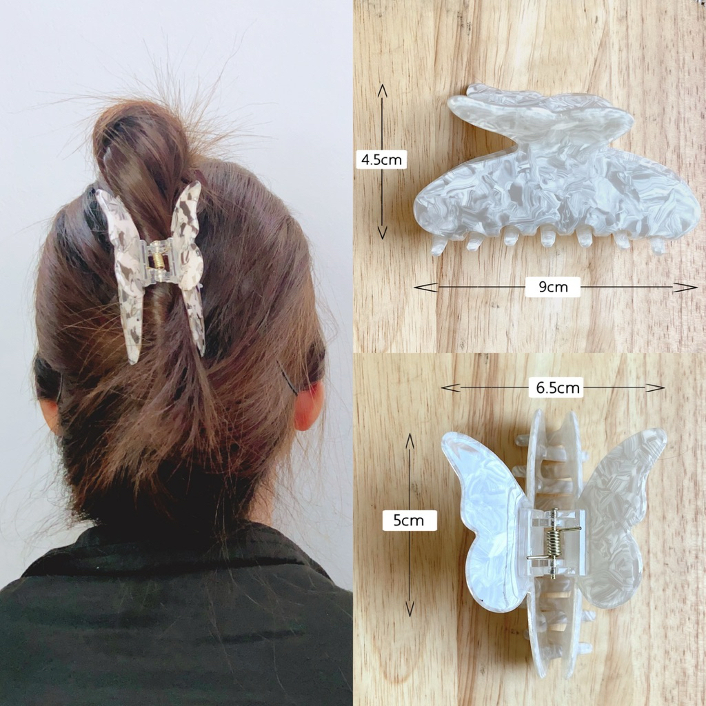 [8.2/9cm] กิ๊บหนีบผมอะคริลิคแต่งลายหินอ่อนทั้งชิ้น ราคาต่อ1ชิ้น พร้อมส่งจากไทย - รูปที่ 4