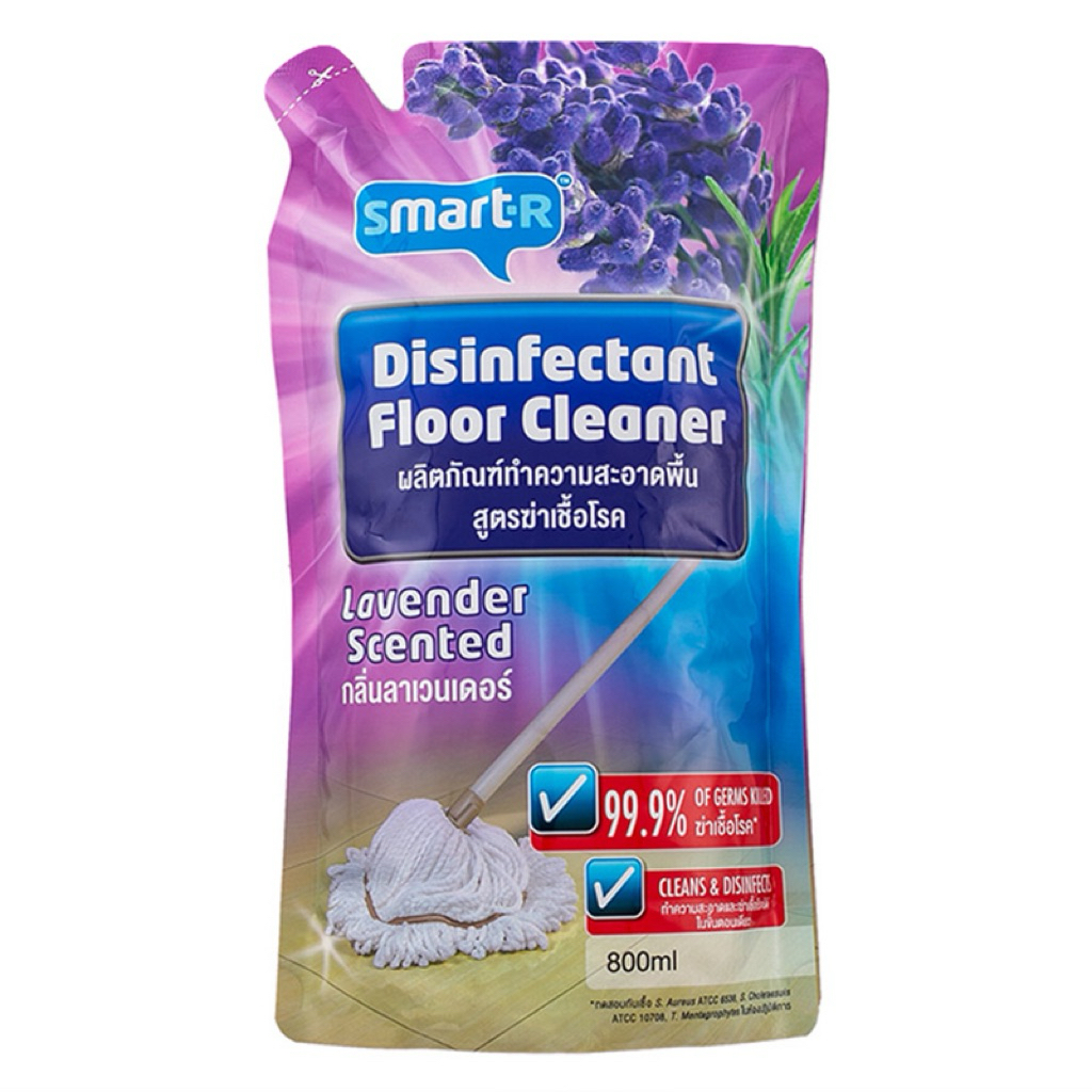 east Refill Smart R disinfentant floor cleaner 800 ml. น้ำยาถูพื้น สูตรฆ่าเชื้อ lavender กลิ่นลาเวนเดอร์