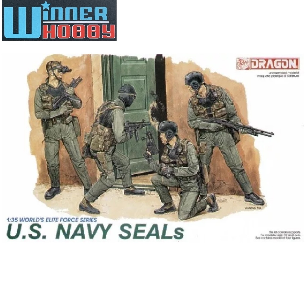 Dragon 3017 U.S. Navy Seals 4 figures 1/35