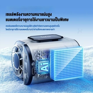 fofox WF17 พัดลมเหน็บเอว 10000mAh พัดลมคาดเอวพกพา 100 เกียร์ เทคนิคแสดงเลข LED พัดลมคอ พัดลมเหน็บเอว เหมาะสำหรับกลางแจ้ง