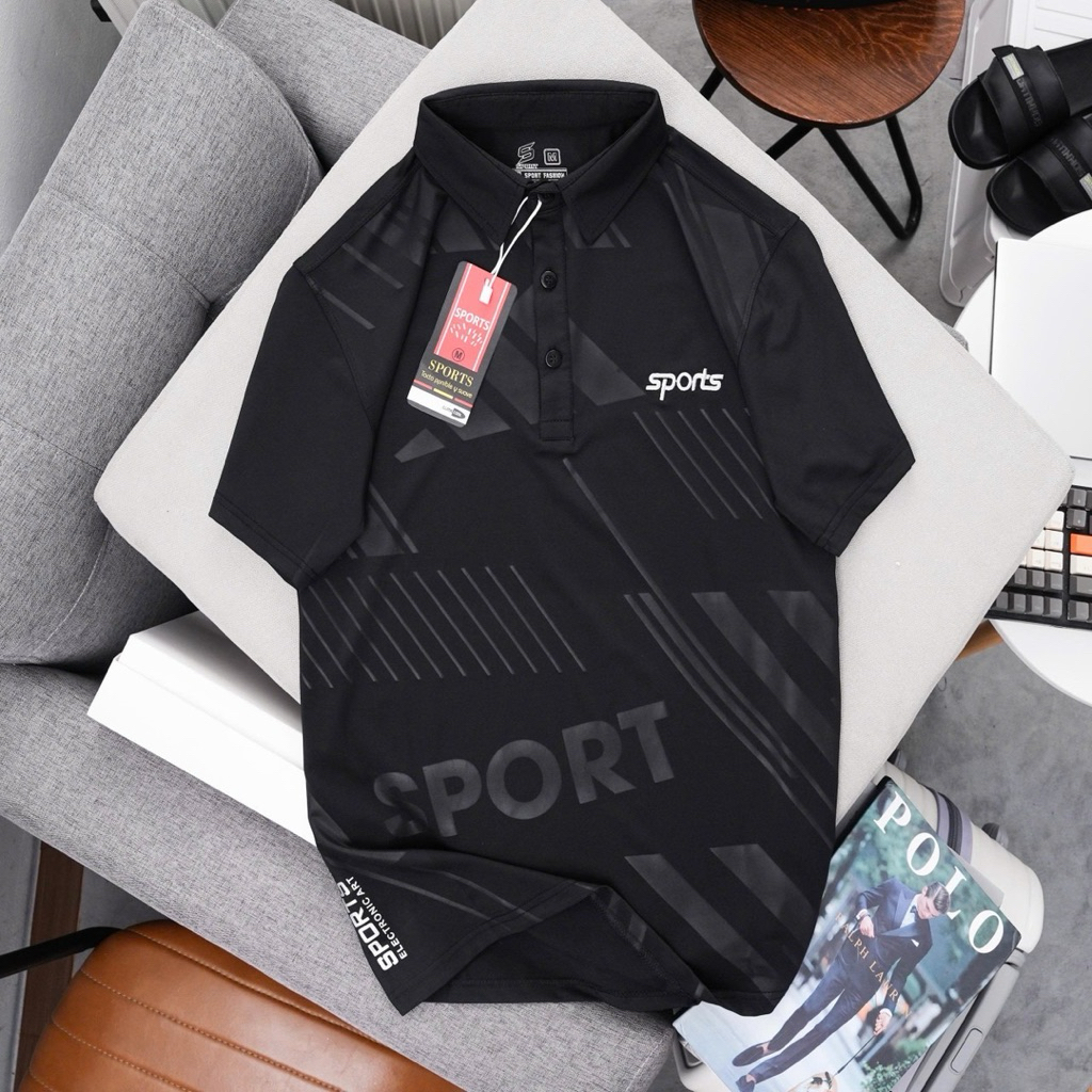 พร้อมส่ง! เสื้อกีฬาสปอร์ตคอปก SPORTS เสื้อบอล มีครบไซส์ผ้านิ่มใส่สบายใส่ออกกำลังกาย ระบายความร้อนได้ดี