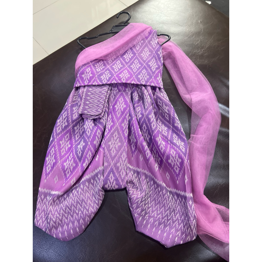 ชุดไทยเซตเสื้อ โจงกระเบน งานแบรนด์ AI Jung ไซด์ m