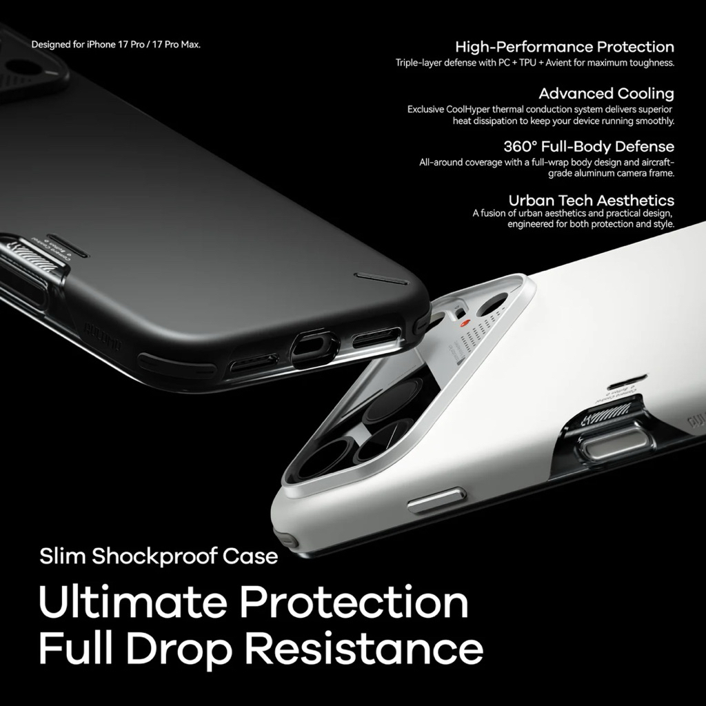 Aulumu A17 Slim Shockproof case for 17Pro/17ProMax