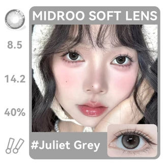 0.00-6.00 Midroo คอนแทคเลนส์ เลนส์ค่าสายตาสั้น snowflake เลนส์น่ารักๆ Juliet Contact Lens รายเดือน