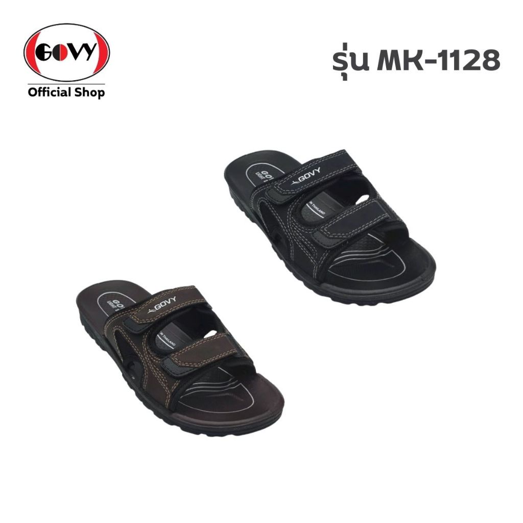 Govy โกวี่ รองเท้าแตะ รองเท้าลำลอง แบบสวม สำหรับผู้ชาย รุ่น MK-1128 Size 39-44